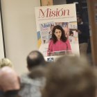 Isabel Molina Estrada, directora de Misión, intervino en el acto recordando el porqué de la existencia de la revista: "Nuestro objetivo es recordar que nuestra fe católica es única, es imperecedera, es verdadera".