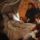 La Muerte de Napoleón, pintada por Charles Steuben - el 5 de mayo de 2021 se cumplen doscientos años