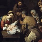 "Adoración de los pastores", obra de Murillo realizada hacia el año 1650 y expuesta en el Museo Nacional del Prado.