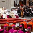 El Papa Francisco al promulgar la bula del Año Jubilar 2025, en la fiesta de la Ascensión de 2024