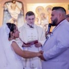 Salvador y Marquelia en su boda, tras unos años duros, Dios reencauzó su vida y relación