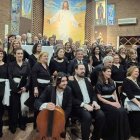 Los integrantes del Coro Reyna Ysabel, que ya ha realizado un gran ensayo de la Misa de la Coronación de Mozart que interpretarán en homenaje a Isabel la Católica.