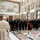 Francisco recibió este sábado en la Sala Clementina del Vaticano a 40 seminaristas del "Redemptoris Mater" de Sevilla.