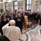 El Papa Francisco animó a los seminaristas de Burgos a llenar de Dios una tierra con tanta historia y tradición / Vatican Media