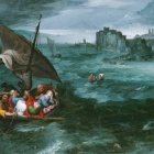 'Cristo en la tempestad del Mar de Galilea' (1596) de Jan Brueghel el Viejo. Museo Nacional Thyssen-Bornemisza.