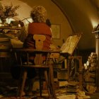 Bilbo Bolsón en Bolsón Cerrado, en la película de Peter Jackson