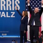 Kamala Harris y  Tim Waltz, en un mitin en Filadelfia el 6 de agosto. Ambos son ansiosos promotores del aborto incluso hasta el momento del embarazo.