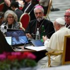 Francisco, durante la apertura de la XVI Asamblea General Ordinaria del Sínodo de los Obispos.