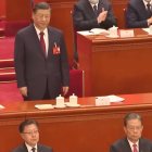Xi Jin Ping, presidente de la República Popular China desde 2012, recibe el aplauso del Politburó del Partido Comunista Chino el 23 de octubre de 2022, en la renovación de su mandato como secretario general de la organización.