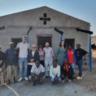 Gabriel Rodríguez, que cuenta su experiencia, junto a otros jóvenes misioneros en Mozambique. Foto: Misiones de Canarias.
