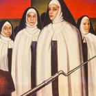 Cartel de la película de 1960 'Diálogo de carmelitas', sobre el martirio de las descalzas de Compiègne.
