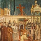 La representación de San Francisco de Asís en Greccio. Giotto.