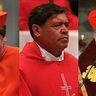 De izda. a dcha.: Bergoglio, Braz de Aviz, Rivera, Sandri y Scherer.