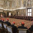 El Papa, ante la Curia.