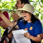 Mariela Castro, durante su intervención en el orgullo gay de La Habana.