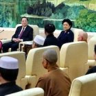 Encuentro de Yu Zhengsheng con diversos representantes de comunidades religiosas oficiales.