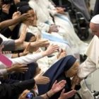 Francisco con las religiosas de la diócesis de Roma en este mayo de 2015