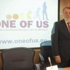 Jaime Mayor Oreja en una presentación de la plataforma provida europea One of Us