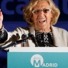 Manuela Carmena, dirigente de la formación populista Ahora Madrid y alcaldesa de la capital de España