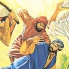 Y agarrándolo... fuera de la viña y lo mataron.