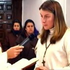 Zdenka, el día de su bautismo.