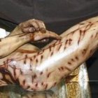 Una reproducción del cuerpo de la Sábana Santa