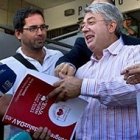 Eduardo Gómez Pirlich, a la salida del juzgado.