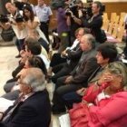 Morín y sus colaboradores en el juicio