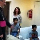 Pizzaballa, el custodio de Tierra Santa, en la casa de acogida