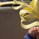 Muchos niños prepararon en sus casas palmas caseras para este Domingo de Ramos