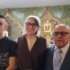 Manuel, a la derecha, era un católico devoto y entregado que colaboraba en la catedral de Getafe / LD