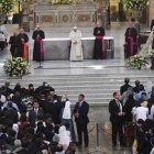 El Papa se dirigió en la catedral de Santiago a sacerdotes, religiosos y seminaristas chilenos
