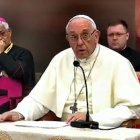 Francisco transmitió una vez más las ideas de proximidad a los fieles y rostro alegre como esenciales para los consagrados.