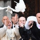 El Papa visitó este domingo a la comunidad greco católica ucraniana de Roma