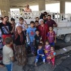 Refugiados iraquíes entre Mosul y Erbil, capital del Kurdistán