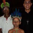 Bruno, seminarista que ha estudiado en Pamplona, con una comunidad indígena en Brasil