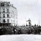 Barricada del Boulevard Puebla durante la Comuna de París.
