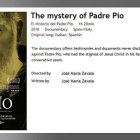 Cadenas de distribución muy potentes de Estados Unidos, como Regal (a la que se refiere este anuncio) han ofrecido 'The Mystery of Padre Pio' en su primer fin de semana y continúan haciéndolo tras los excelentes resultados del estreno.