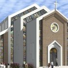 La primera piedra del templo fue bendecida por el propio Papa en su reciente visita a Kazajistán (Foto: Proyecto del edificio).