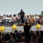 Una de las orquestas del colegio Juan Pablo II, durante el concierto de fin de curso, donde interpretaron a Beethoven, Zimmer, Howard Shore o Williams.