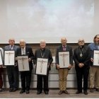 Quita edición de los Premios Religión en Libertad - posan los premiados, menos el psiquiatra Enrique Rojas que marchó un poco antes