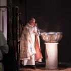 El pasado 10 de febrero se inauguraba una capilla en los dominicos de Atocha que acoge la pila de Santo Domingo de Guzmán. Pieza que salió en 1606 de Caleruega (Burgos) (Foto: Dominicos/ David Naval).