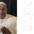 La pequeña acompañó su carta con un retrato del Papa Francisco sobre unas llaves de San Pedro.