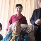 Paul Iwao Hakamada, en el centro, y a su izquierda el cardenal Kikuchi.