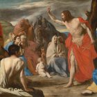 'Predicación del Bautista en el desierto' (c. 1635) de Massimo Stanzione.