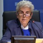 Chantal Delsol, durante una conferencia en Barcelona, en noviembre de 2024.