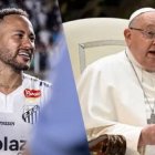 Neymar y otros futbolistas animan al Papa Francisco en su enfermedad
