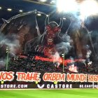 Lucifer, exhibido en el estadio del Kaiserlautern.
