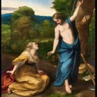 'Noli me tangere' (detalle, c. 1525) de Antonio Allegri da Correggio).