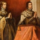 'Los Reyes Católicos bajo un dosel', anónimo del primer tercio del siglo XVII.